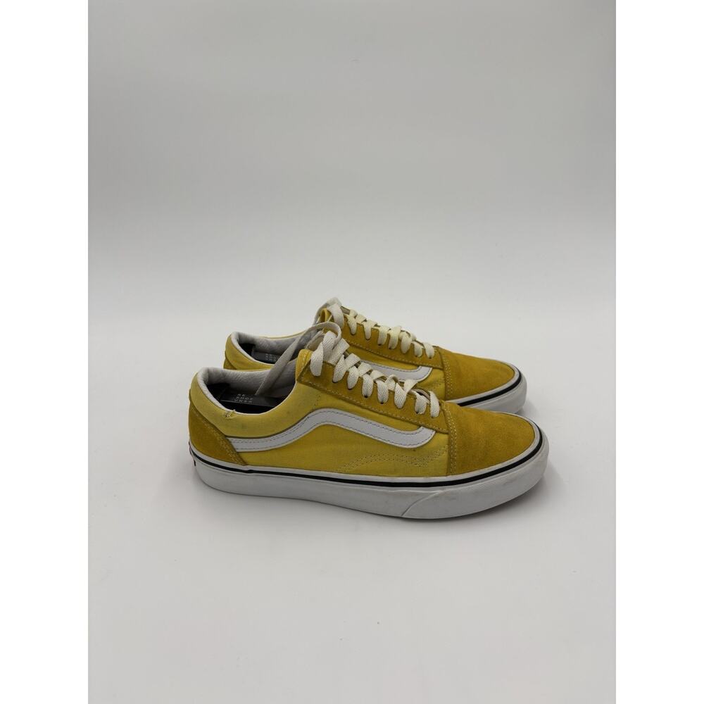Vans Old Skool Suede Yellow Shoes Womens Sz 8 Mens 6.5 Off The Wall 751505 VG